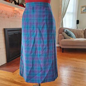Pendleton 100% wool midi skirt Vintage sz 14